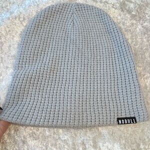 NOBULL waffle knit beanie, lined